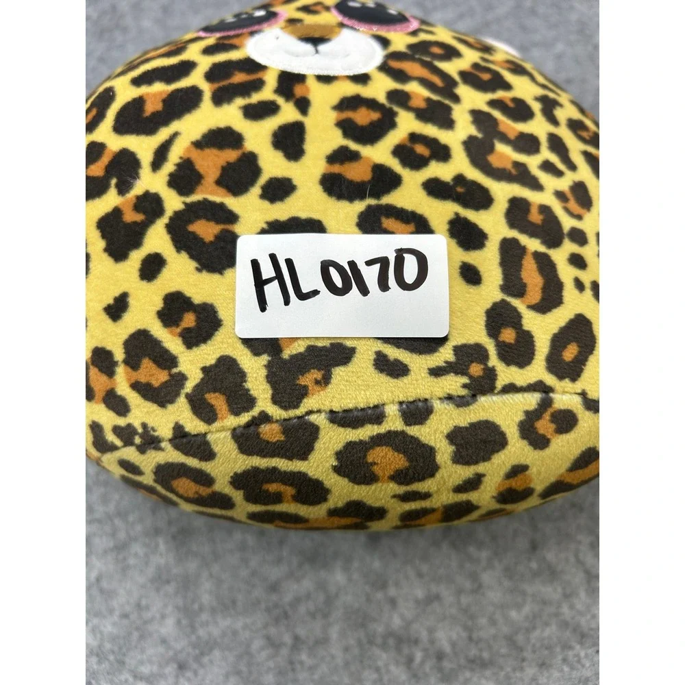 Ty Unisex Livvie Leopard Squish-a-Boo Plush 9in Yellow Spotted Soft Toy